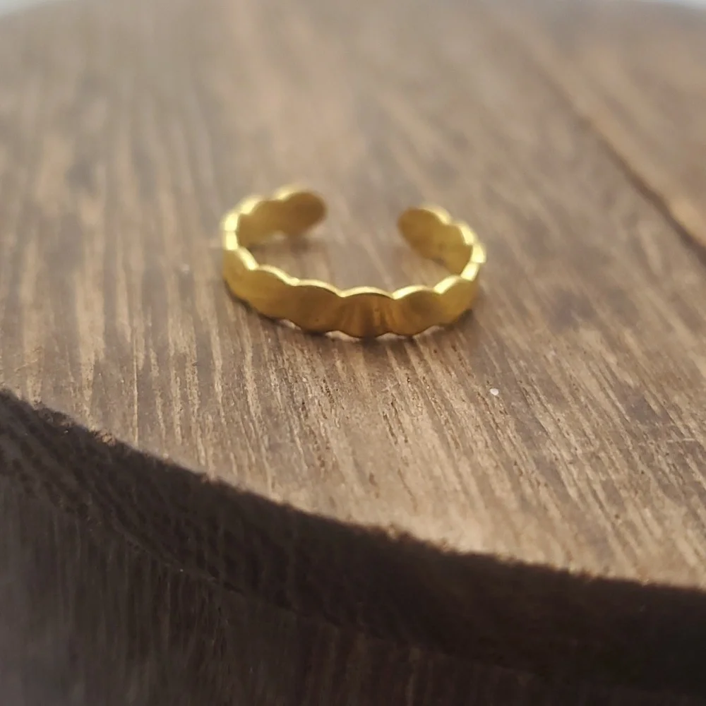 Adjustable band ring boutique‎ R501 wavy